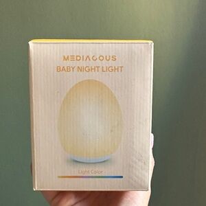 White Egg-Shaped Night Light
